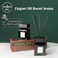 Gift Elegant Oil Based Aroma Perfume Reed Diffuser Wood Cover 150ml