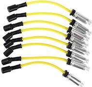 Wivplex Car Spark Plug Coil Wires Ignition Coil Harness Cable, for Cadillac, Escalade 8 Cyl 5.3L 8 C