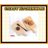 Natural Wood Pizza Square Board Pizza Paddle Pizza Server Wooden Pizza Board with Handle