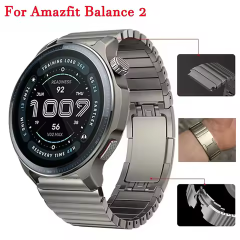 22mm Luxury Stainless Steel Band For Amazfit Balance 2 Strap Metal Bracelet For Amazfit Bip 6 5/Chee