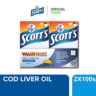 Scott's Cod Liver Oil Capsules Value Pack Twin Pack (2 x 100's)