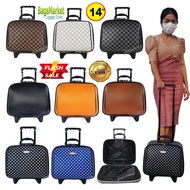 BagsMarket Luggage SUN POLO กระเป๋าเดินทางล้อลาก 14 นิ้ว กระเป๋าลาก กระเป๋ามินิ กระเป๋าแฟชั่น  สไตล์หลุยส์ Luxury ขึ้นเครื่องบินได้