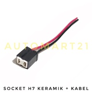 H7 CERAMIC SOCKET + CABLE