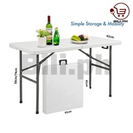 Rectangular Fold-in-Half Multi-purpose Folding Plastic Table