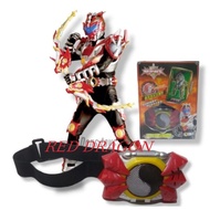 RED DRAGON light and sound power gridle armor hero belt toy