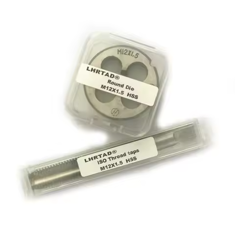 M12 tap drill bit and die set M12x1.0 M12x1.75 M12x1.5 M12x1.25 HSS Machine Plug Tap round die M12x0