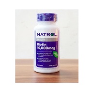 EXP 2027 - Natrol Biotin Pills 10000 Mcg box of 100 American Pills - Biotin 10,000 mcg