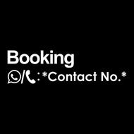 Vinyl Sticker " Booking "