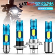 BLACKFUNNY 1PC RGB H4/H7/P15D/BA20D Motorcycle Headlight LED Hi/Low Canbus Led Bulb Moto Fog Driving