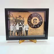 HADIAH Frame Jam Custom Ukiran Kayu Hadiah Persaraan, Bersara, Pencen, Birthday, Anniversary, Weddin