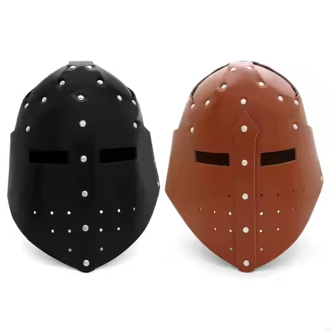 270D Medieval Crusader Soldier Costume Helmet Templars Knights Armour Helmet Gift