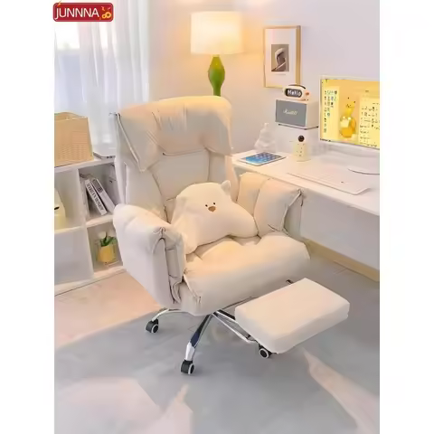 Ergonomic Office Chair Comfortable for Long Hours Metal Backrest Reclining Gaming Chair Office Offic