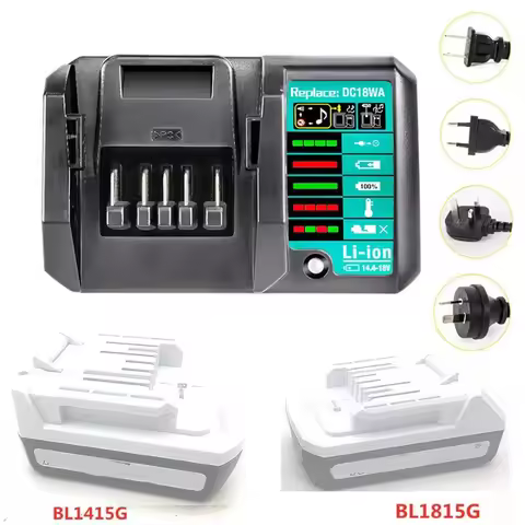 DC18WA Li-ion Battery Charger For Makita 14.4V 18V BL1415G BL1413G BL1815G BL1820G BL1811G BL1813G L