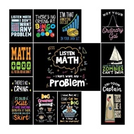Text Art Collection Poster  Listen Math I Dont Want Any Trouble  Modern Interior Design Wall Decor Print