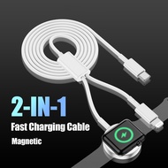 2-In-1 Watch Magnetic Fast Charger, USB C To Lightning + Magnetic Charger, Compatible With IPhone 14