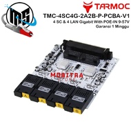 Ethernet Fiber Switch 4SC 4G PCBA | Media Converter 4 FO 4 LAN Gigabit POE IN Passive 9-57V