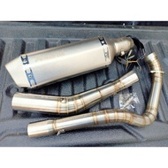 ชุดท่อ Exciter155VVA (ยามาฮ่า เอ็กซ์ไซเตอร์ 155 วีวีเอ) +ปลายท่อ AK 14 นิ้ว มีจุกลดเสียงที่ปลายทุกใบ