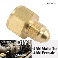 Brass AN4 Inline Turbo Oil Feed Inlet Restrictor Fitting -4AN Male To -4AN Female 0.035"