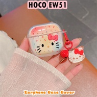 【Hot sale】For HOCO EW51 Case Earphone Case DIY Cute Cartoon Soft Silicone Casing
