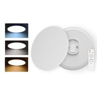 Remote Control Tricolor Ceiling Light Change Fully Sealed Ceiling Light 48W 36W 20W Gold/White Led C