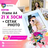 MESIN Minimalist A4 21 x 30 cm Photo Frame Printing 1st Anniversary + High Quality Laser Machine Yll