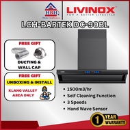 【FREE INSTALL】NEW Livinox LCH-BARTEK DC-90BL | Compact Slanted Hood | 2580 m³/h | BLDC Motor | 5 Spe