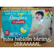 Package 3kg XL Pampers pants Contents 7pcs