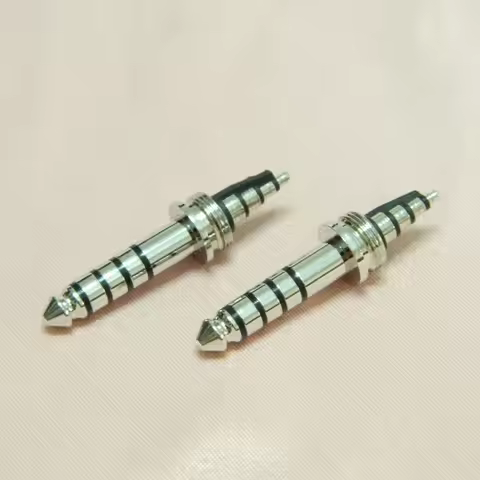 20Pcs 4.4mm 5Pole Plug Headphone Earphone DIY Full Copper Gold/Rhodium Plated 4.4 For Sony PHA-2A NW