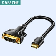 SAMZHE HDMI To DVI Adapter Male To Dvi-I 24+5 Full Hd 1080P Bidirectional Converter For Pc Laptop