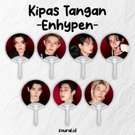 Enhypen KPOP 2-sided Shell Hand Fan | KPOP Handfan Merchandise