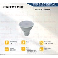 LED BULB FOR EYEBALL  GU10 9W 3 COLOUR / WARMWHITE 3000K / DAYLIGHT 6500K / COOLWHITE 4000K / MENTOL