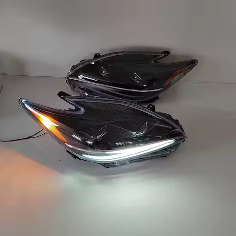LED Car Headlamp For Toyota Prius 30 ZVW30 ZVW30L ZVW35 Headlight 81170-47230 Black 2009-2015 Pair