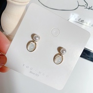 READY STOCK KOREAN STYLE  ELEGANT PEARL NEW COLLECTION EARLING S925 STERLING SILVER  HYPOALLERGENIC