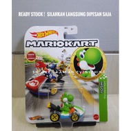 HIJAU Hot wheels Mario Kart Yoshi Standard Kart Green hotwheels Mario Kart original