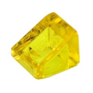COOLPON|This Is LEGO Lego's Parts Transparent Yellow Beveled Brick 1x1x 2/3 54200 6245272 18862
