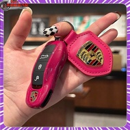 Porsche Starlight Ruby Red Key Shell Cayenne macan911 Palamela 718Taycan Keychain Cover