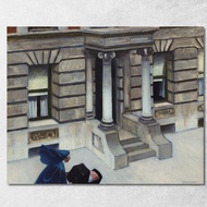 New York Pavements Edward Hopper eho29 Canvas Print