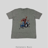 Elmos Drum T Shirt Grey Pentatonic Music T-Shirt Gift