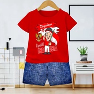 MERAH Children's suit package 2pcs red, white