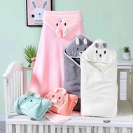 【Hot ticket】 Cute Animal Embroidery Children's Bath Towel Absorbent Soft Beach Blanket Wiping Hair And Body Multi-Purpose Towel Baby Products