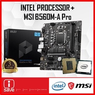 MSI B560M-A Pro B560 LGA1200 MOTHERBOARD + Intel 10TH / 11TH GEN CORE I3 / I5 / I7 / I9 CPU COMBO PR