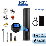 HGV Portable Pump Tyre Electric Car Air Pump Min Air Compressor Rechargeable for Motorcycle Car Bicycle Balls Led Lights