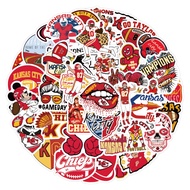 60 pcs NFL Team Kansas City Chiefs Waterproof PVC Stickers