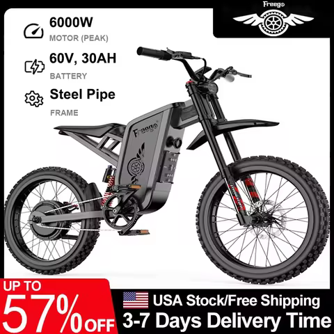 FREEGO X2 Pro Electric Motorcycles 6000W Brushless Gearless Motors 60V30AH Lithium Battery Speed 85K