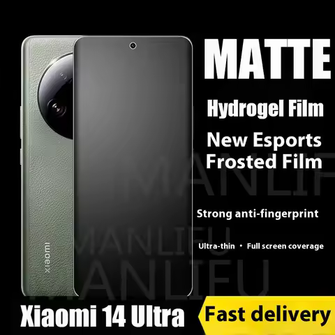 3PCS Full Cover Matte Hydrogel Film for Xiaomi 14 Ultra Soft Clear Screen Protector for Xiaomi 14 Pr