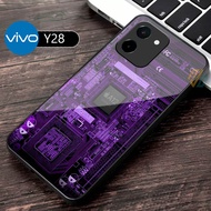 Vivo Y28 - Softcase Glass Kaca - Casing Vivo Y28 - Terbaru Case Vivo Y28