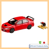 HJ64 1/64 Mitsubishi Lancer Evolution 8 MR GSR With Engine Display Model Red Solid Finished Product