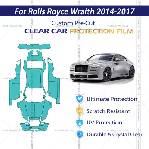 For Rolls-Royce-Wraith-2014-2017 Pre-Cut Paint Protection Film PPF Transparent Car Film Automotive P