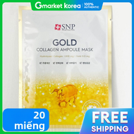 Mặt Nạ Collagen Vàng SNP 20 Tấm - Mặt Nạ Dưỡng Da Hàn Quốc