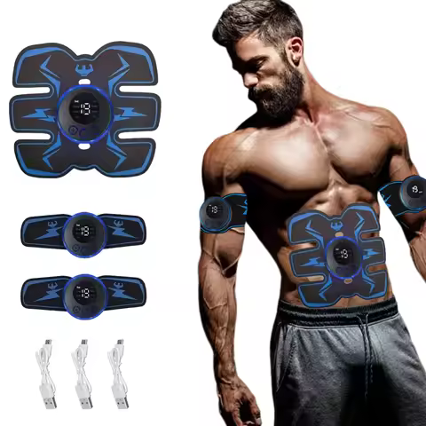 EMS Muscle Stimulator Wireless USB Rechargeable Smart Abdominal Trainer Home Fitness Professional Sl
